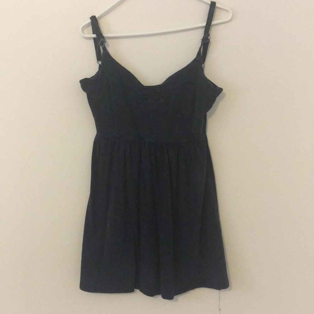 Lue by Pacsun Black Washed Skater Dress